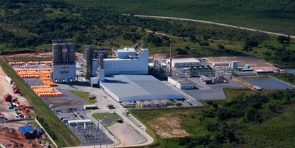 Entrada de la fábrica de Indorama Ventures en Brasil