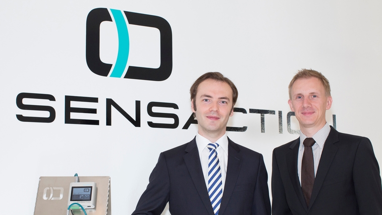 Los directores generales de SensAction, Stefan Rothballer (izquierda) y Michael Münch.