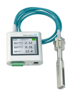 Imagen del dispositivo portátil de medición de concentración Teqwave T para el análisis temporal in situ de líquidos