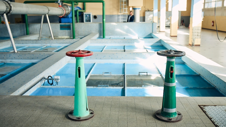 Planta de tratamiento de aguas en Belfort, Francia