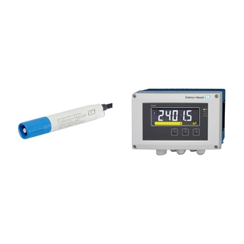 El transmisor a 2 hilos CM72 para pH, redox, oxígeno y conductividad con el indicador de campo RIA46 a 4 hilos Paquete del transmisor CM72 y el indicador de campo RIA46