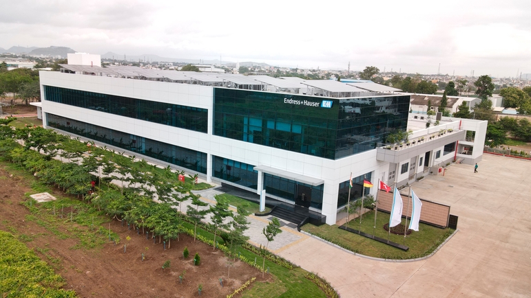 Edificio de producción de Endress+Hauser en la India